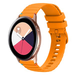 Wavy Dotted Stitched 20mm Silicone Watch Band, For Samsung Galaxy Gear Sport, For Samsung Galaxy Watch Active 2, For Samsung Galaxy Watch3 41mm, For Samsung Galaxy Watch Active