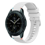 Wavy Dotted Stitched 20mm Silicone Watch Band, For Samsung Galaxy Watch 42mm, For Samsung Gear S2 Classic