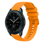 Wavy Dotted Stitched 20mm Silicone Watch Band, For Samsung Galaxy Watch 42mm, For Samsung Gear S2 Classic