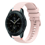 Wavy Dotted Stitched 20mm Silicone Watch Band, For Samsung Galaxy Watch 42mm, For Samsung Gear S2 Classic