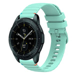 Wavy Dotted Stitched 20mm Silicone Watch Band, For Samsung Galaxy Watch 42mm, For Samsung Gear S2 Classic