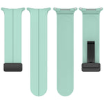 For Samsung Galaxy Watch Ultra 47mm Groove Style Folding Magnetic Buckle Silicone Watch Band