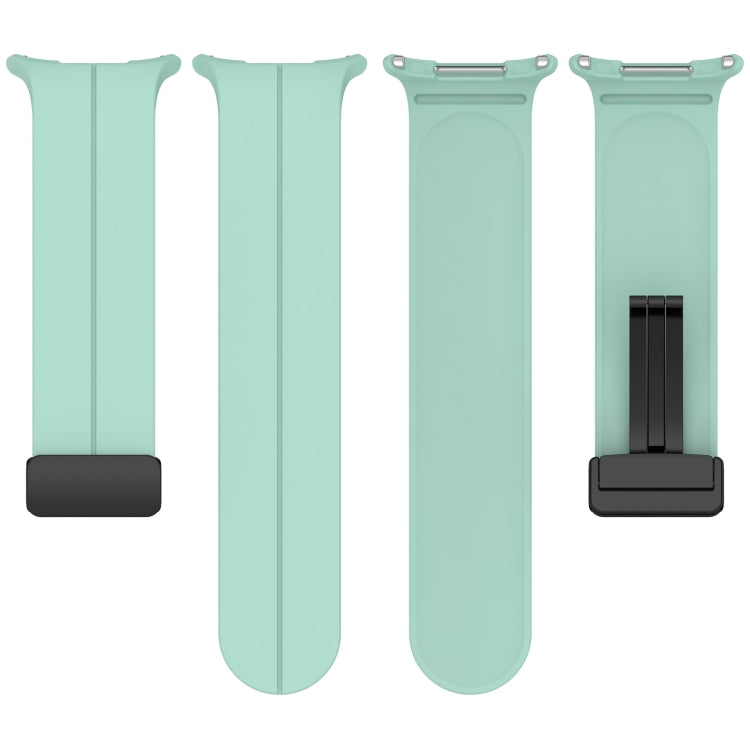 For Samsung Galaxy Watch Ultra 47mm Groove Style Folding Magnetic Buckle Silicone Watch Band