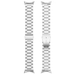 Three Beads Stainless Steel Metal Watch Band, For Google Pixel Watch 4 / Watch 3 45mm, For Google Pixel Watch 4 / 3 / 2 / 1 41mm