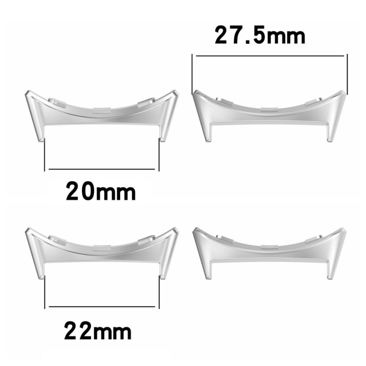 1 Pair Stainless Steel Metal Watch Band Connector, For Google Pixel Watch 3 45mm, For Google Pixel Watch 3 41mm