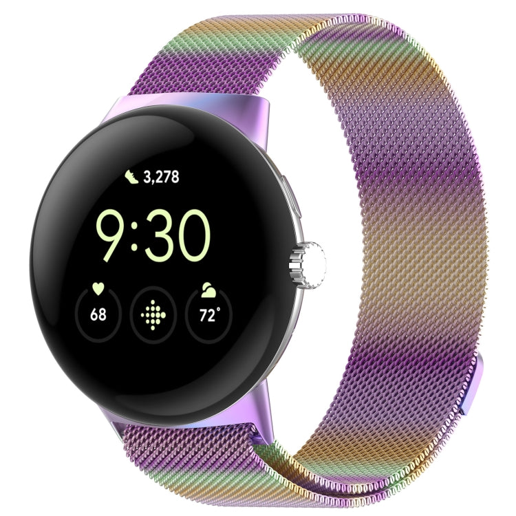 Milanese Metal Magnetic Watch Band, For  Google Pixel Watch 4 / Watch 3 45mm, For Google Pixel Watch 4 / 3 / 2 / 1 41mm