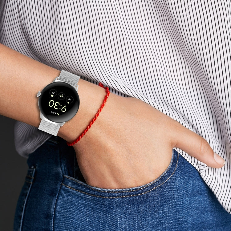 Milanese Metal Magnetic Watch Band, For  Google Pixel Watch 4 / Watch 3 45mm, For Google Pixel Watch 4 / 3 / 2 / 1 41mm