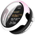 غطاء حماية متكامل من PC + فيلم مقسى للساعات، لساعات Google Pixel Watch 3 مقاس 45 مم، لساعات Google Pixel Watch 3 مقاس 41 مم