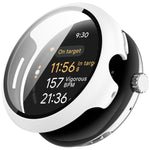 غطاء حماية متكامل من PC + فيلم مقسى للساعات، لساعات Google Pixel Watch 3 مقاس 45 مم، لساعات Google Pixel Watch 3 مقاس 41 مم