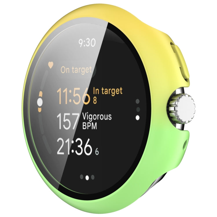 غطاء حماية متكامل من PC + فيلم مقسى للساعات، لساعات Google Pixel Watch 3 مقاس 45 مم، لساعات Google Pixel Watch 3 مقاس 41 مم