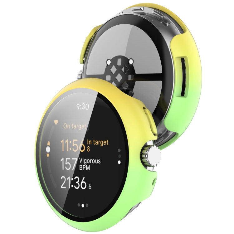 غطاء حماية متكامل من PC + فيلم مقسى للساعات، لساعات Google Pixel Watch 3 مقاس 45 مم، لساعات Google Pixel Watch 3 مقاس 41 مم
