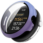 غطاء حماية متكامل من PC + فيلم مقسى للساعات، لساعات Google Pixel Watch 3 مقاس 45 مم، لساعات Google Pixel Watch 3 مقاس 41 مم
