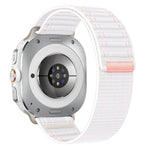 For Samsung Galaxy Watch Ultra 47mm / Ultra 2025 Sea Wave Texture Nylon Hook and Loop Fastener Watch Band