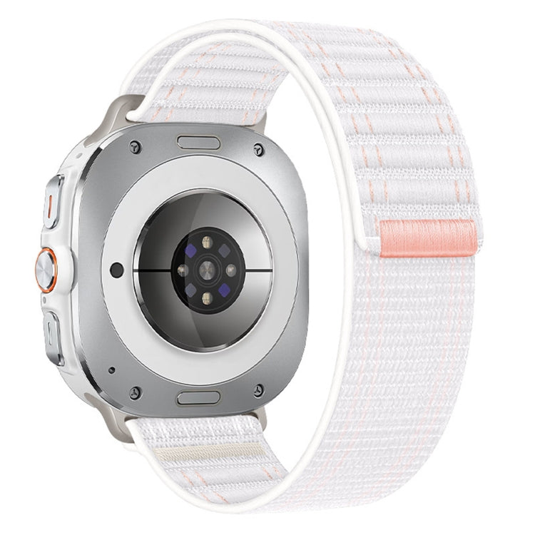 For Samsung Galaxy Watch Ultra 47mm / Ultra 2025 Sea Wave Texture Nylon Hook and Loop Fastener Watch Band