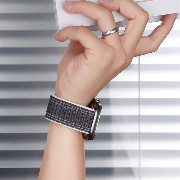 Sea Wave Nylon Hook and Loop Fastener Watch Band, For Apple Watch Series 4 44mm, For Apple Watch Series 4 40mm, For Apple Watch Series 3 38mm, For Apple Watch Series 3 42mm