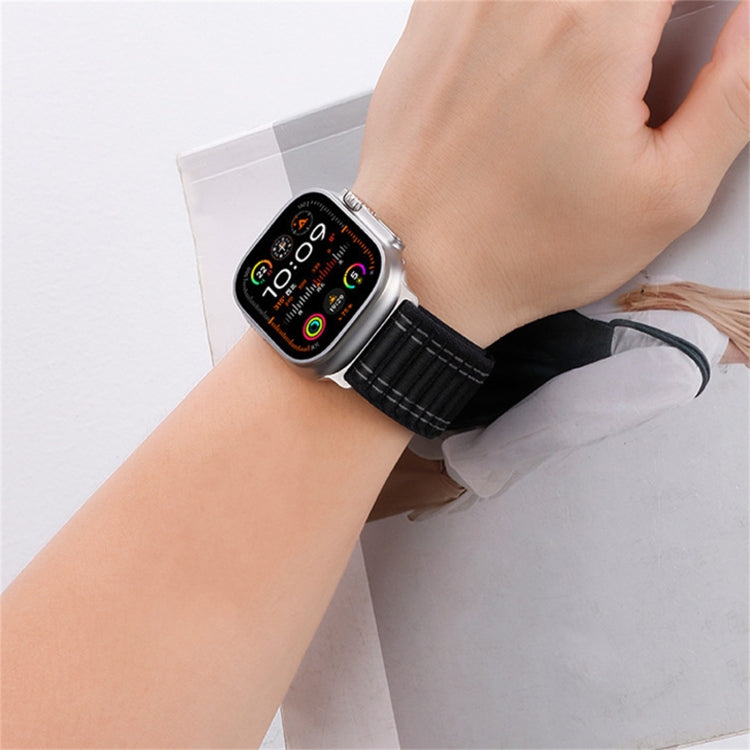 Sea Wave Nylon Hook and Loop Fastener Watch Band, For Apple Watch Series 4 44mm, For Apple Watch Series 4 40mm, For Apple Watch Series 3 38mm, For Apple Watch Series 3 42mm