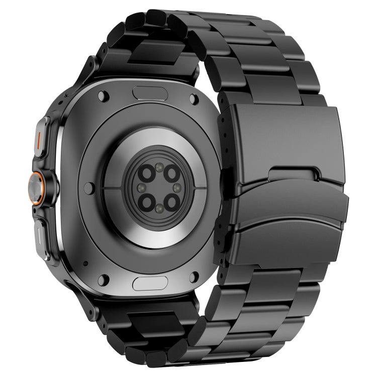 For Samsung Galaxy Watch Ultra 47mm Three Beads Titanium Alloy Metal Watch Band