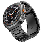 For Samsung Galaxy Watch Ultra 47mm Three Beads Titanium Alloy Metal Watch Band