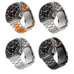 For Samsung Galaxy Watch Ultra 47mm Three Beads Titanium Alloy Metal Watch Band