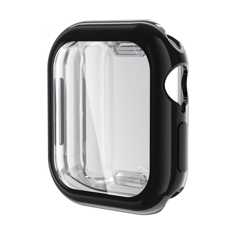 ENKAY Hat-Prince Electroplated Soft TPU Case with Screen Film, For Apple Watch Series 11 / 10 46mm, For Apple Watch Series 11 / 10 42mm