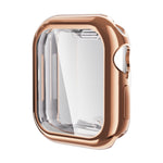 ENKAY Hat-Prince Electroplated Soft TPU Case with Screen Film, For Apple Watch Series 11 / 10 46mm, For Apple Watch Series 11 / 10 42mm