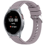 Stripe Texture Silicone 20mm Watch Band, For Samsung Galaxy Watch FE 40mm, For Samsung Galaxy Watch 7 44mm, For Samsung Galaxy Watch 7 40mm, For Samsung Galaxy Watch 6 Classic 47mm