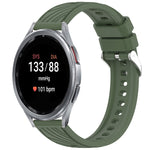 Stripe Texture Silicone 20mm Watch Band, For Samsung Galaxy Watch FE 40mm, For Samsung Galaxy Watch 7 44mm, For Samsung Galaxy Watch 7 40mm, For Samsung Galaxy Watch 6 Classic 47mm