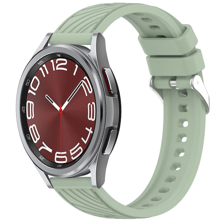 Stripe Texture Silicone 20mm Watch Band, For Samsung Galaxy Watch FE 40mm, For Samsung Galaxy Watch 7 44mm, For Samsung Galaxy Watch 7 40mm, For Samsung Galaxy Watch 6 Classic 47mm