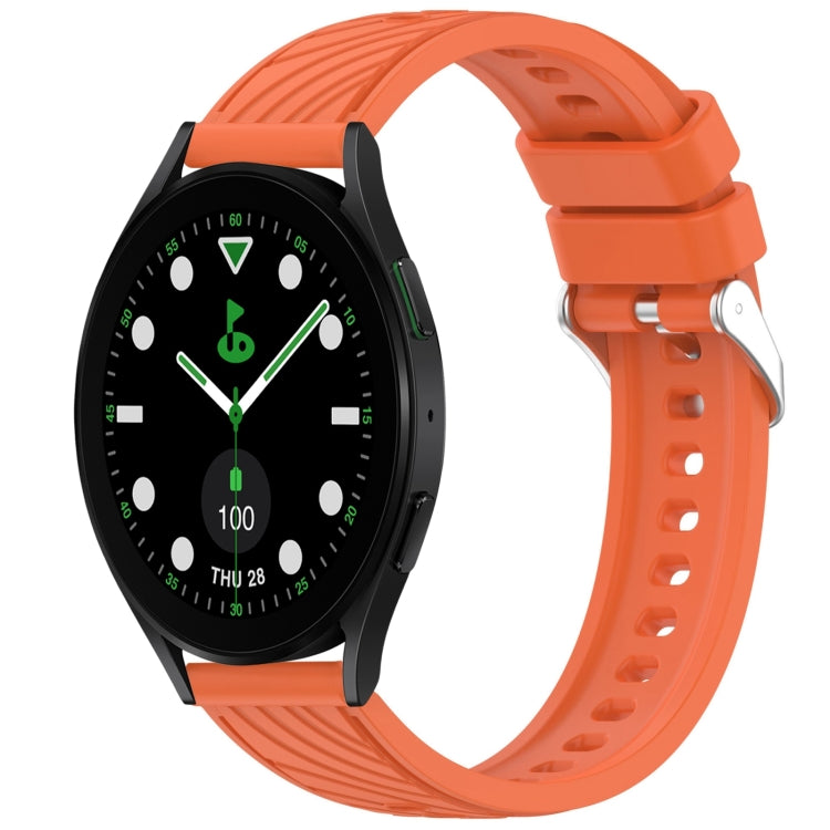 Stripe Texture Silicone 20mm Watch Band, For Samsung Galaxy Watch5 Golf Edition, For Samsung Galaxy Watch 5  44mm, For Samsung Galaxy Watch 5 Pro  45mm, For Samsung Galaxy Watch 5  40mm