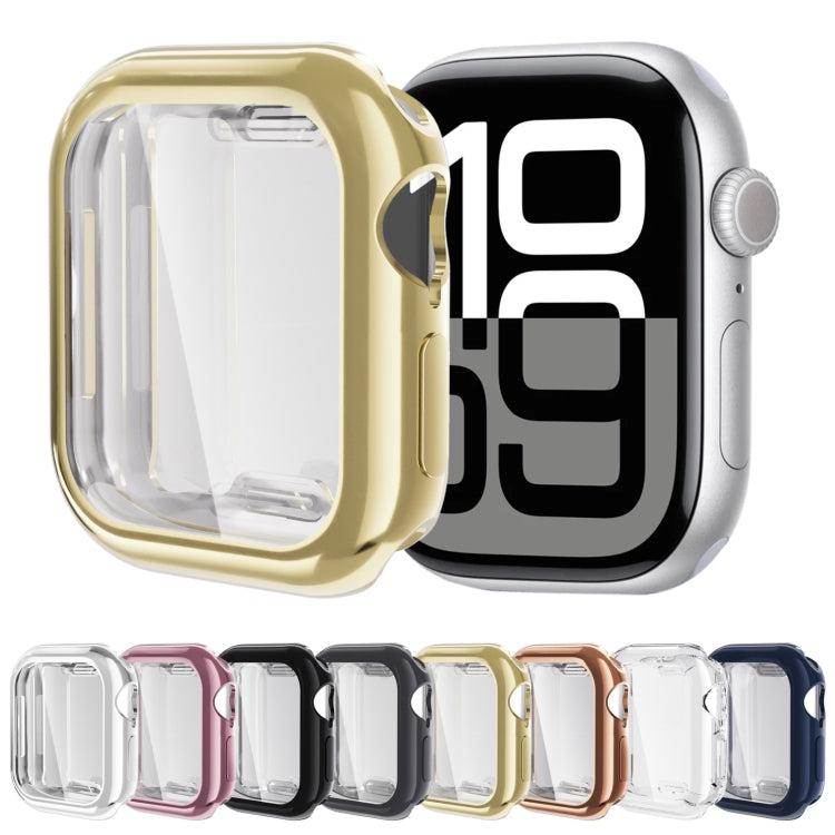 Full Coverage TPU Electroplated Watch Case, For Apple Watch Series 11 / 10 46mm, For Apple Watch Series 11 / 10 42mm