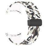 For Samsung Galaxy Watch Ultra 47mm Magnetic Folding Buckle Silicone Watch Band