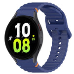 Wavy Grain Stitched Quick Release Silicone Watch Band, For Samsung Galaxy Watch 5 Golf Edition, For Samsung Galaxy Watch 5  44mm, For Samsung Galaxy Watch 5 Pro  45mm, For Samsung Galaxy Watch 5  40mm