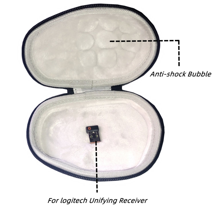 For Logitech MX Master 2S / 3S Wireless Mouse PU Waterproof Storage Bag Outdoor Travel Hard Shell Protective Case, For Logitech MX Master 2S / 3S