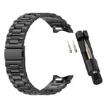 Three Beads Button Quick Release Metal Watch Band, For Samsung Galaxy Watch FE 40mm, For Samsung Galaxy Watch 7 40 / 44mm, For Samsung Galaxy Watch 6 Classic 43 / 47mm, For Samsung Galaxy Watch 6  40 / 44mm, For Samsung Galaxy Watch 5 40 / 44mm        ...