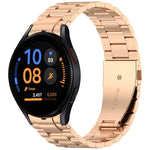 Three Beads Button Quick Release Metal Watch Band, For Samsung Galaxy Watch FE 40mm, For Samsung Galaxy Watch 7 40 / 44mm, For Samsung Galaxy Watch 6 Classic 43 / 47mm, For Samsung Galaxy Watch 6  40 / 44mm, For Samsung Galaxy Watch 5 40 / 44mm        ...