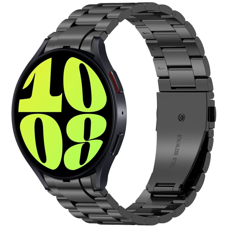 Three Beads Button Quick Release Metal Watch Band, For Samsung Galaxy Watch FE 40mm, For Samsung Galaxy Watch 7 40 / 44mm, For Samsung Galaxy Watch 6 Classic 43 / 47mm, For Samsung Galaxy Watch 6  40 / 44mm, For Samsung Galaxy Watch 5 40 / 44mm        ...