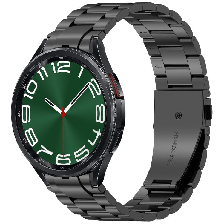 Three Beads Button Quick Release Metal Watch Band, For Samsung Galaxy Watch FE 40mm, For Samsung Galaxy Watch 7 40 / 44mm, For Samsung Galaxy Watch 6 Classic 43 / 47mm, For Samsung Galaxy Watch 6  40 / 44mm, For Samsung Galaxy Watch 5 40 / 44mm        ...