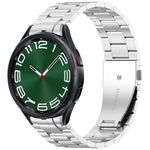 Three Beads Button Quick Release Metal Watch Band, For Samsung Galaxy Watch FE 40mm, For Samsung Galaxy Watch 7 40 / 44mm, For Samsung Galaxy Watch 6 Classic 43 / 47mm, For Samsung Galaxy Watch 6  40 / 44mm, For Samsung Galaxy Watch 5 40 / 44mm        ...