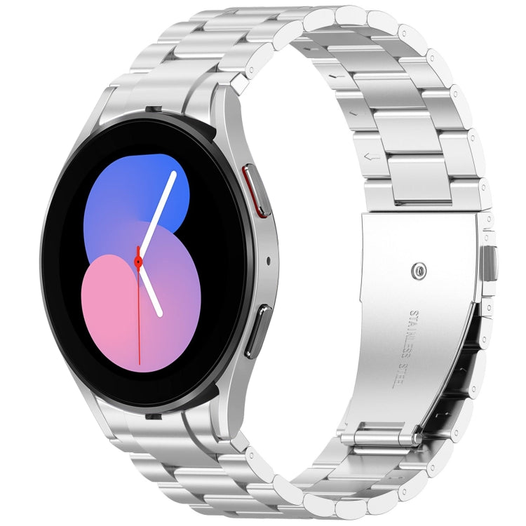 Three Beads Button Quick Release Metal Watch Band, For Samsung Galaxy Watch FE 40mm, For Samsung Galaxy Watch 7 40 / 44mm, For Samsung Galaxy Watch 6 Classic 43 / 47mm, For Samsung Galaxy Watch 6  40 / 44mm, For Samsung Galaxy Watch 5 40 / 44mm        ...