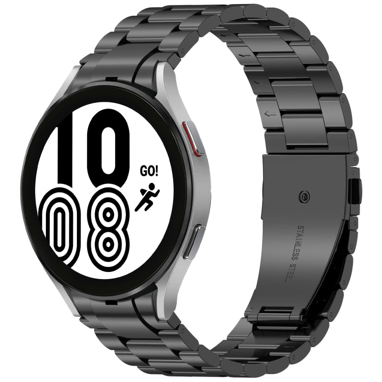 Three Beads Button Quick Release Metal Watch Band, For Samsung Galaxy Watch FE 40mm, For Samsung Galaxy Watch 7 40 / 44mm, For Samsung Galaxy Watch 6 Classic 43 / 47mm, For Samsung Galaxy Watch 6  40 / 44mm, For Samsung Galaxy Watch 5 40 / 44mm        ...