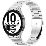 Three Beads Button Quick Release Metal Watch Band, For Samsung Galaxy Watch FE 40mm, For Samsung Galaxy Watch 7 40 / 44mm, For Samsung Galaxy Watch 6 Classic 43 / 47mm, For Samsung Galaxy Watch 6  40 / 44mm, For Samsung Galaxy Watch 5 40 / 44mm        ...