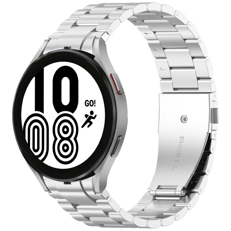 Three Beads Button Quick Release Metal Watch Band, For Samsung Galaxy Watch FE 40mm, For Samsung Galaxy Watch 7 40 / 44mm, For Samsung Galaxy Watch 6 Classic 43 / 47mm, For Samsung Galaxy Watch 6  40 / 44mm, For Samsung Galaxy Watch 5 40 / 44mm        ...