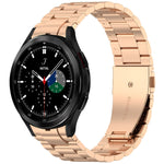 Three Beads Button Quick Release Metal Watch Band, For Samsung Galaxy Watch FE 40mm, For Samsung Galaxy Watch 7 40 / 44mm, For Samsung Galaxy Watch 6 Classic 43 / 47mm, For Samsung Galaxy Watch 6  40 / 44mm, For Samsung Galaxy Watch 5 40 / 44mm        ...