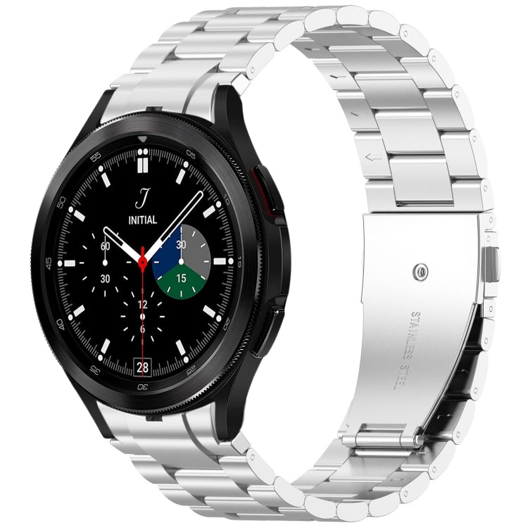 Three Beads Button Quick Release Metal Watch Band, For Samsung Galaxy Watch FE 40mm, For Samsung Galaxy Watch 7 40 / 44mm, For Samsung Galaxy Watch 6 Classic 43 / 47mm, For Samsung Galaxy Watch 6  40 / 44mm, For Samsung Galaxy Watch 5 40 / 44mm        ...