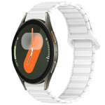Dual Color Magnetic Buckle Silicone Watch Band, For Samsung Galaxy Watch 7 40 / 44mm