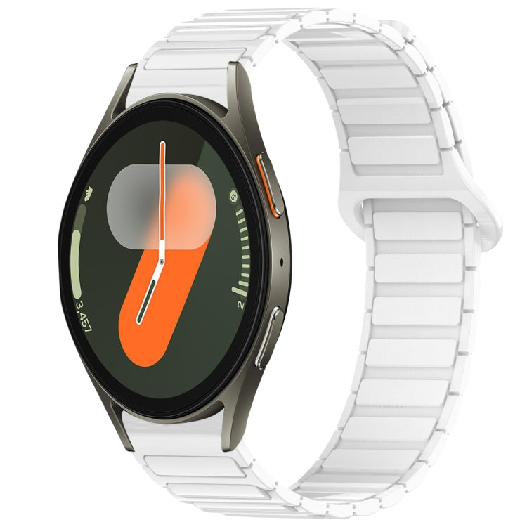 Dual Color Magnetic Buckle Silicone Watch Band, For Samsung Galaxy Watch 7 40 / 44mm