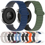 Dual Color Magnetic Buckle Silicone Watch Band, For Samsung Galaxy Watch 7 40 / 44mm