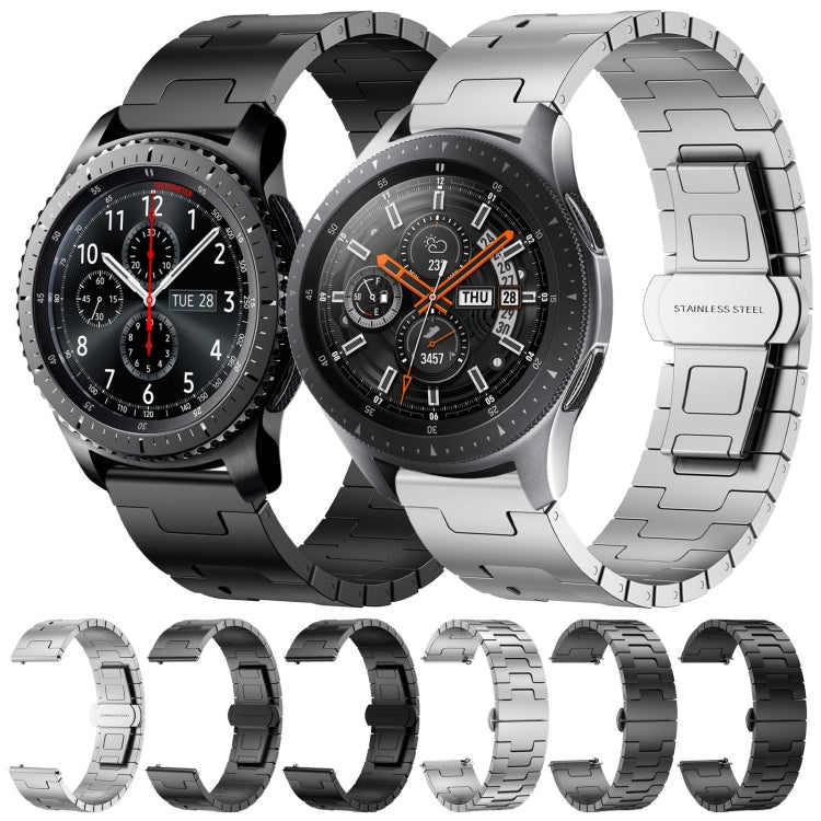 Titanium Alloy 22mm Metal Watch Band, For Samsung Galaxy Gear S3 Frontier, For Samsung Galaxy Watch 3 45mm, For Samsung Galaxy Gear S3 Classic, For Samsung Galaxy Watch 46mm