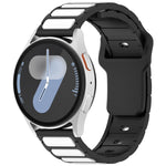 Two Color I-Shaped Silicone Watch Band, For Samsung Galaxy Watch 20mm, For Samsung Galaxy Watch 22mm