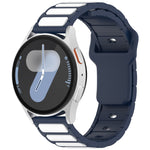 Two Color I-Shaped Silicone Watch Band, For Samsung Galaxy Watch 20mm, For Samsung Galaxy Watch 22mm